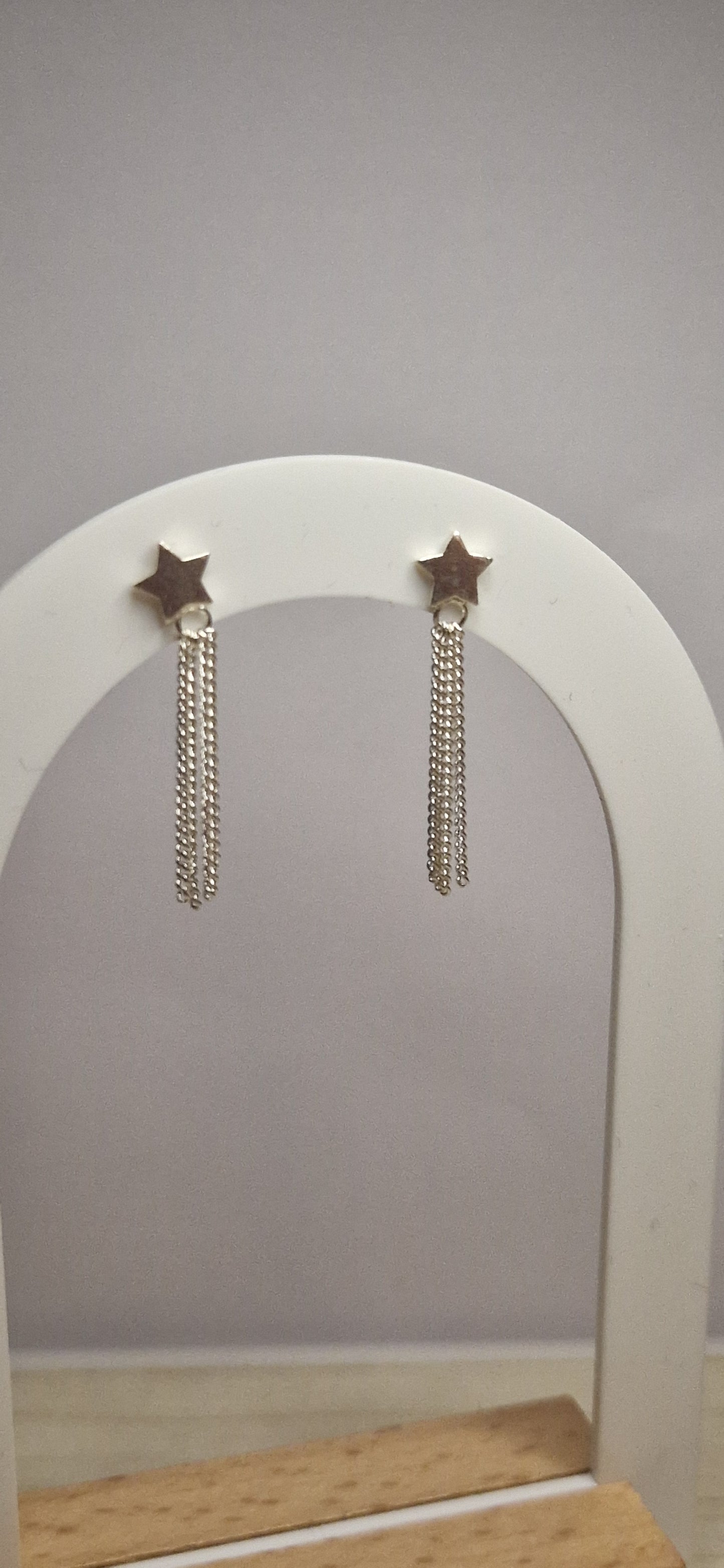 Star tassle drop earrings