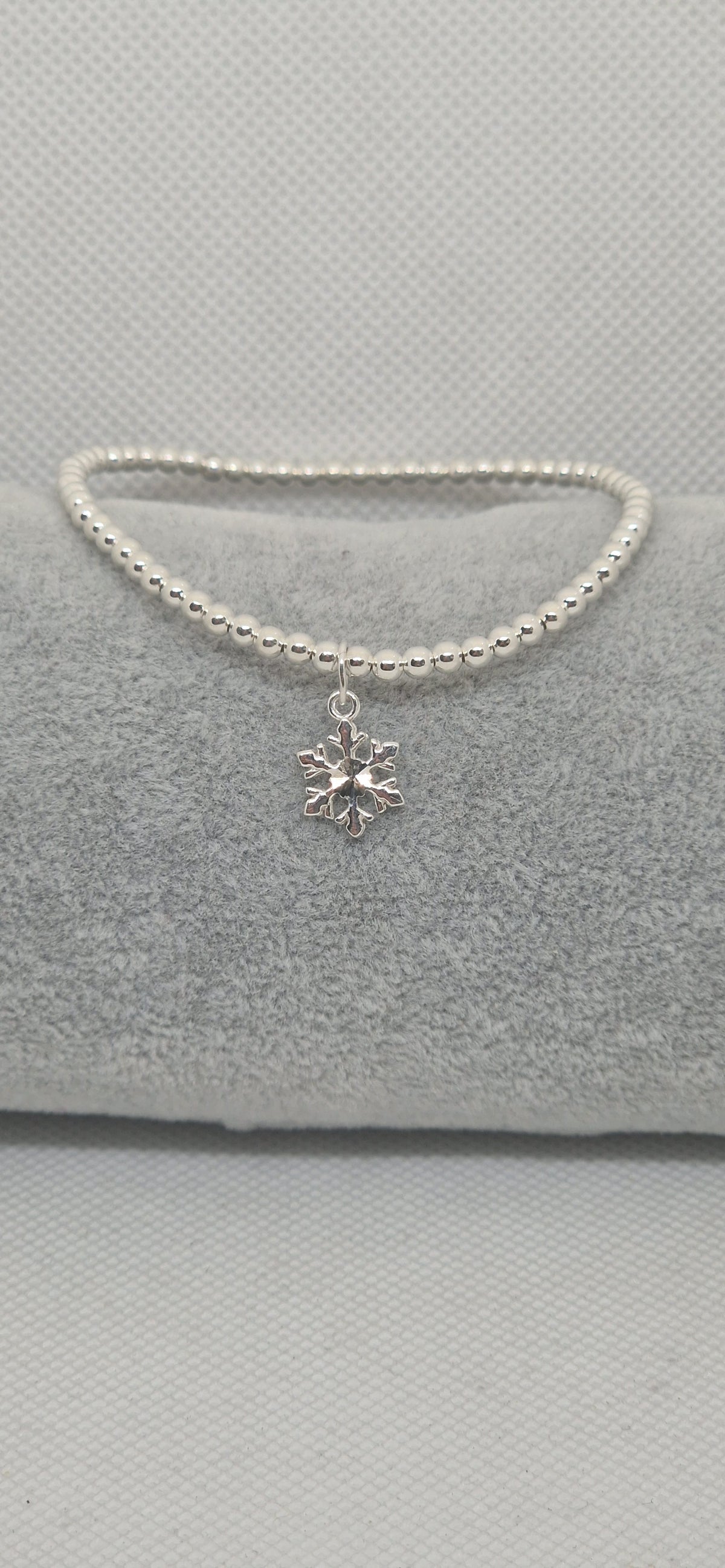 Christmas snowflake charm bracelet