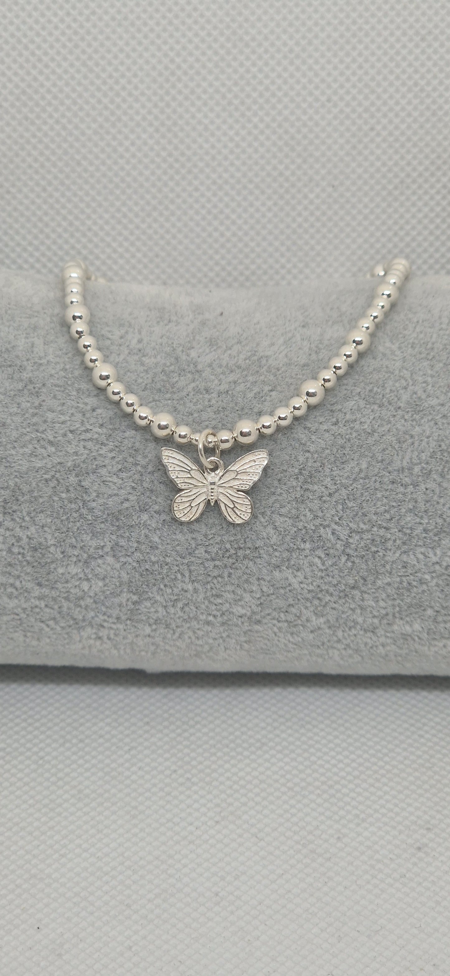 Jo- Sterling silver butterfly bracelet