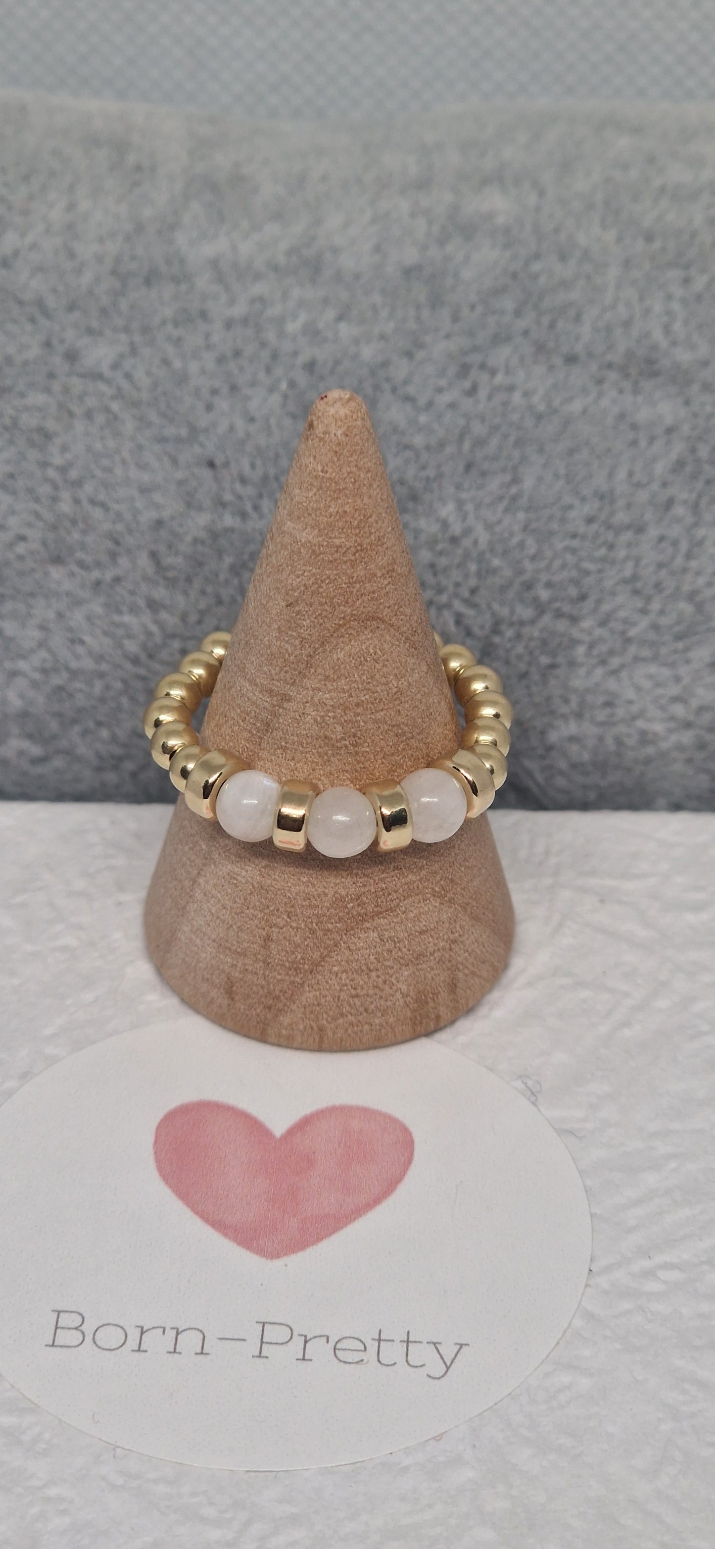 Moonstone and gold-filled ring