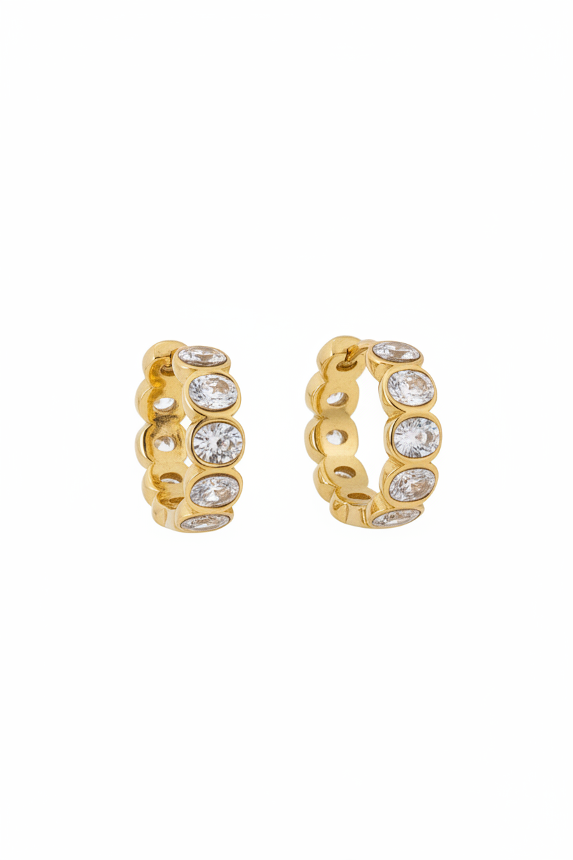 Alison dazzling hoop earrings