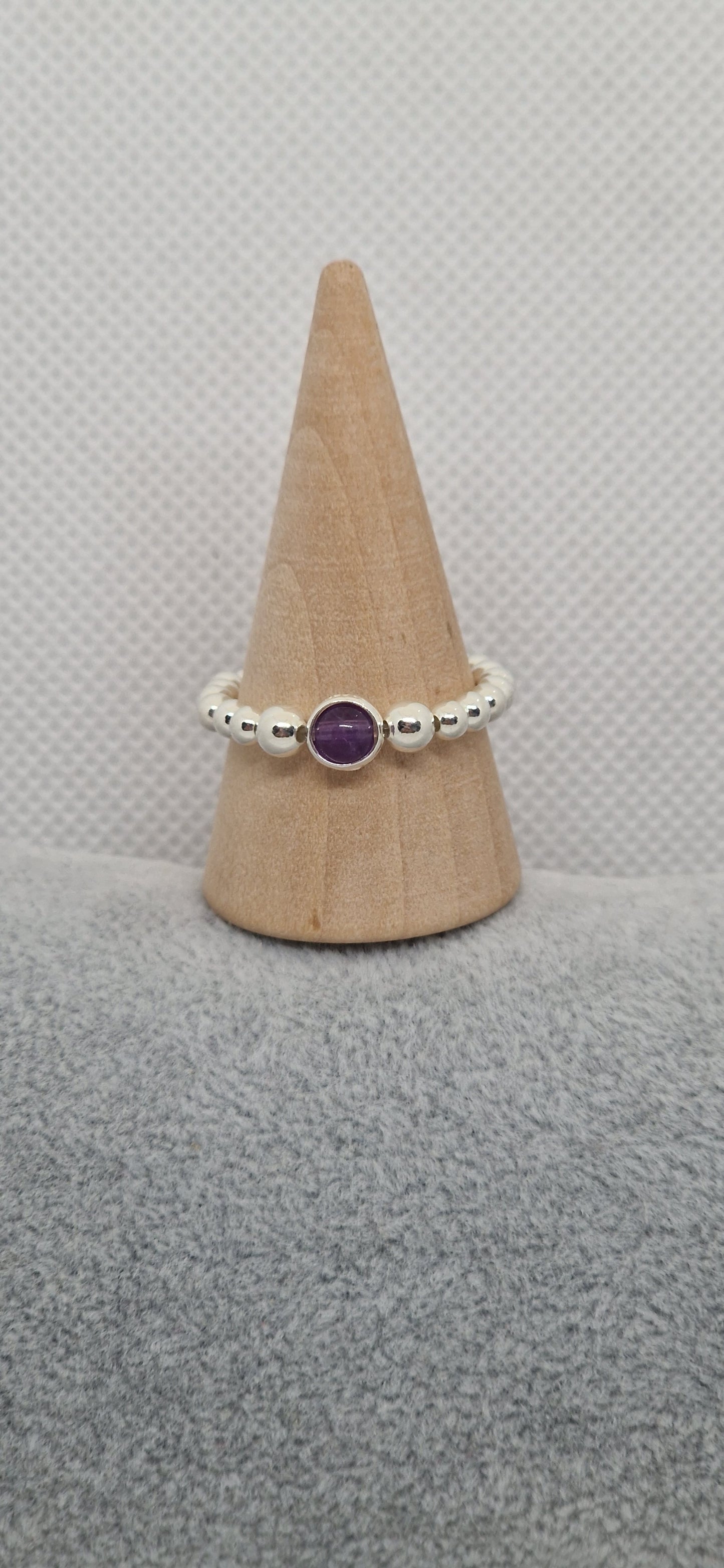 Sterling silver orb ring