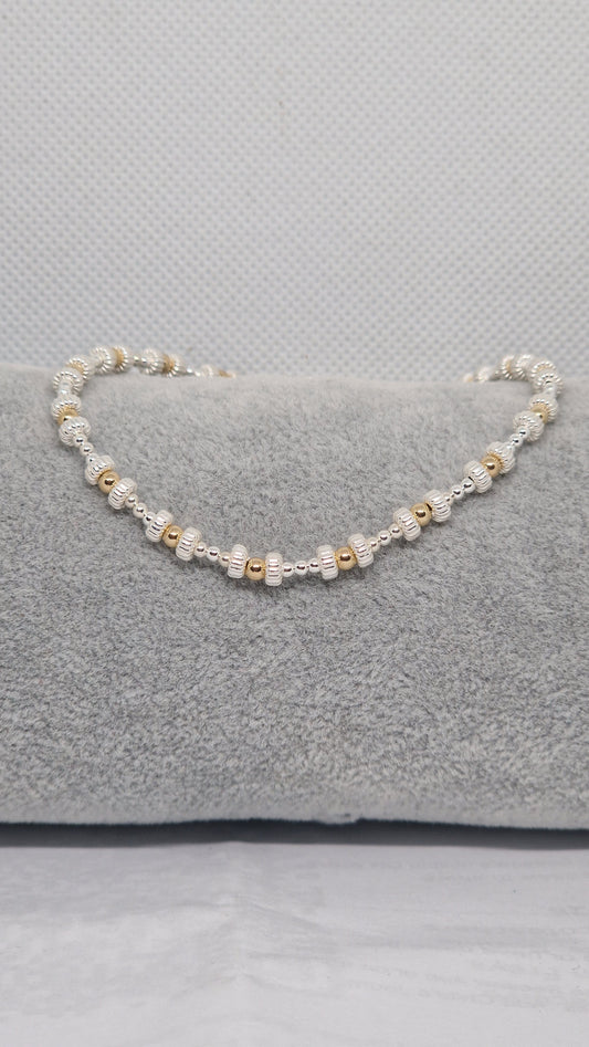 Selina-mixed metal bracelet