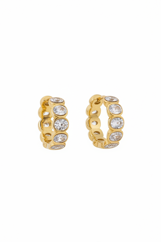Alison dazzling hoop earrings
